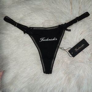 Frederick's of Hollywood Black Lace Thong